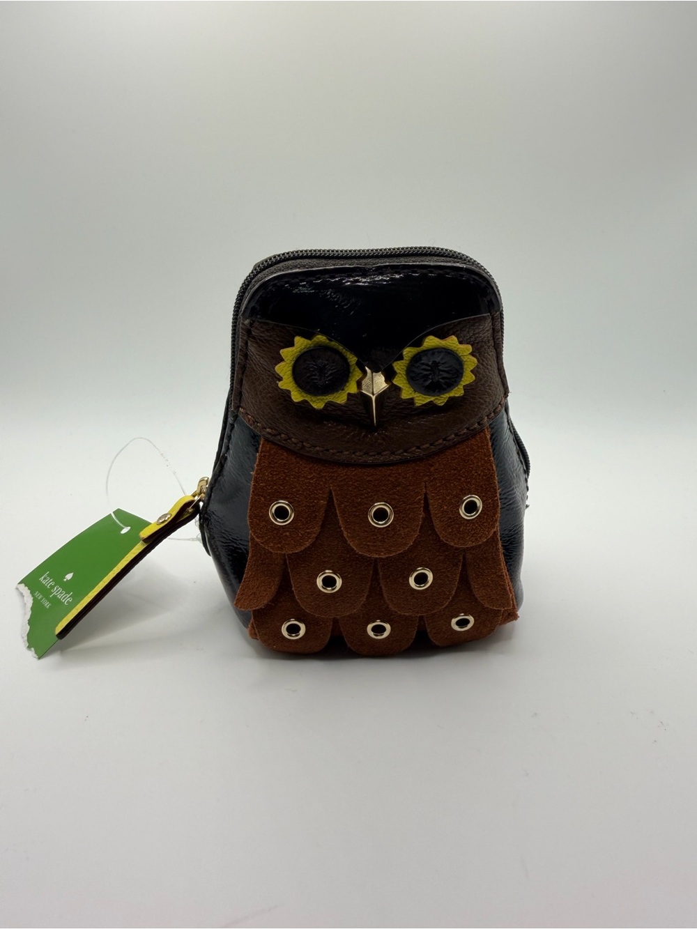 NWT Kate Spade Maximillian Minerva Owl Coin Purse Bittersweet RARE